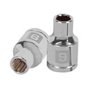 Dado de 9 mm, 12 puntas, cuadro 1/2', TRUPER D-1209-EM
