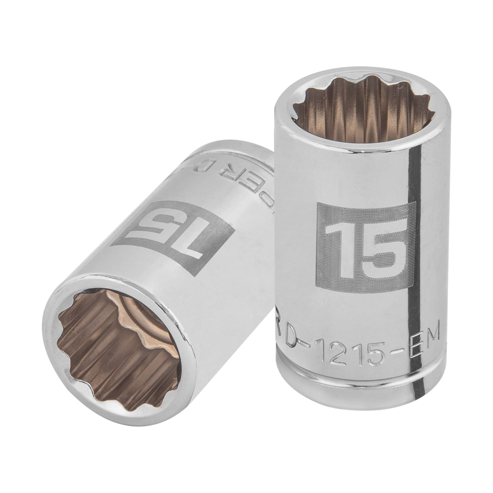 Dado de 15 mm, 12 puntas, cuadro 1/2', TRUPER D-1215-EM