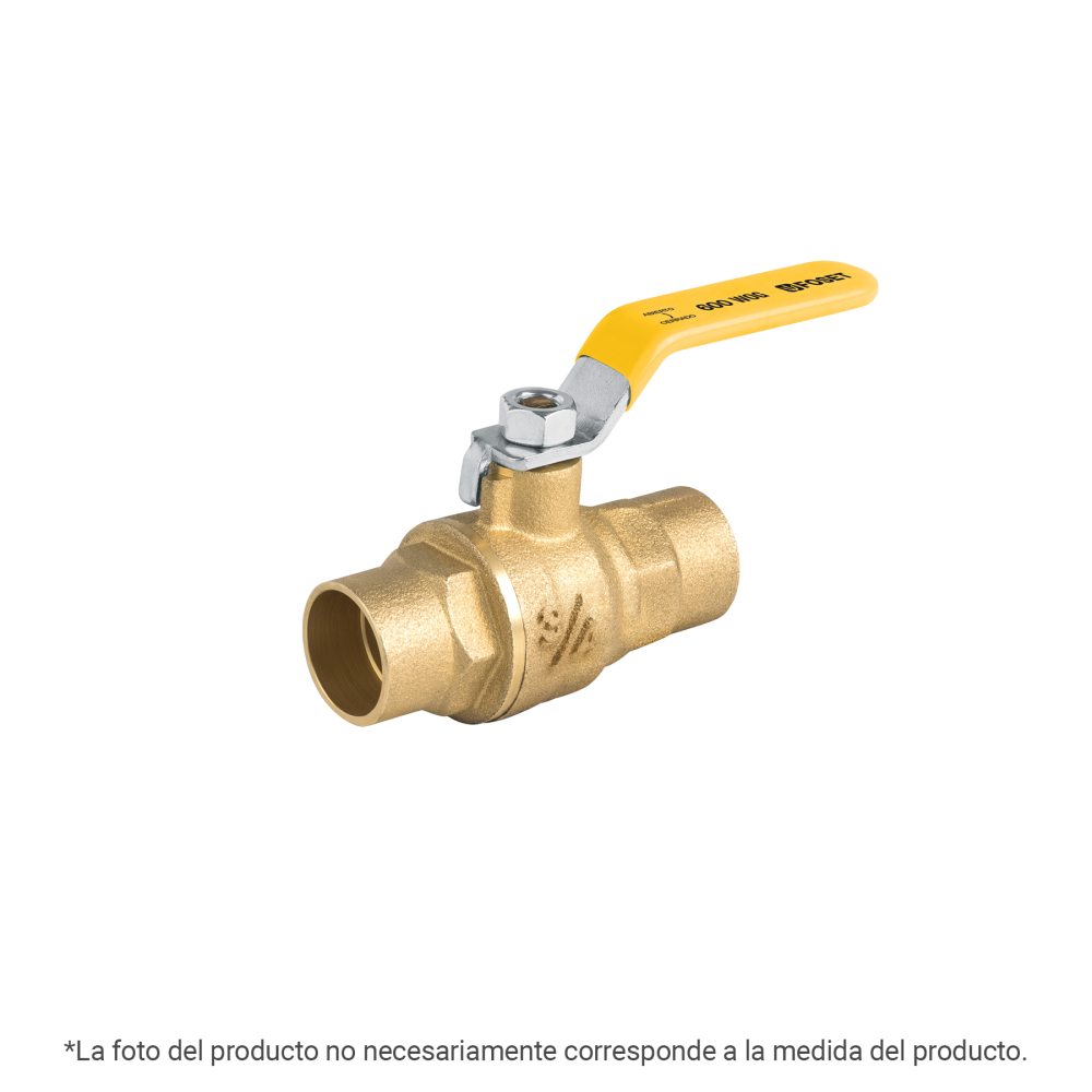 Válvula de esfera para gas, soldable, 1/2', alta presión ESSO-1/2XA