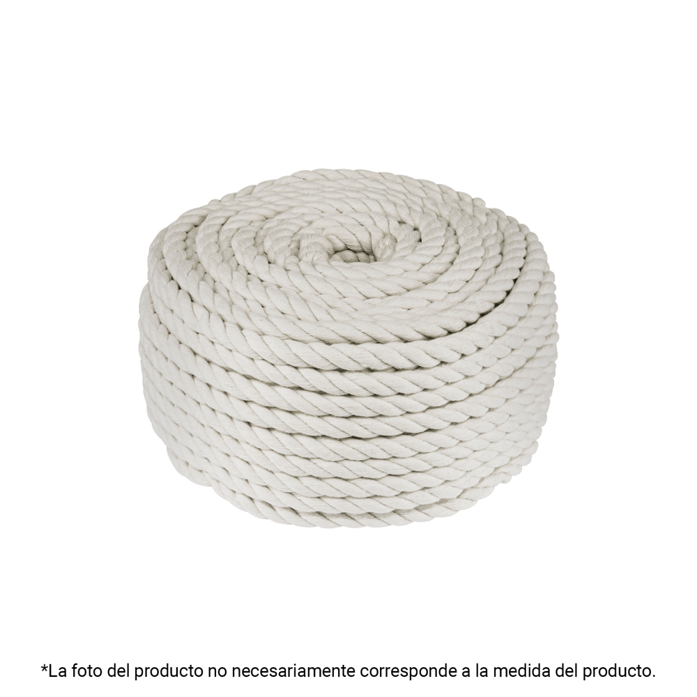 Piola de algodón de 8 mm, rollo, natural, 1 kg, FIERO PIO-81KA