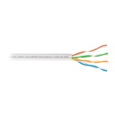 Metro de cable UTP CAT5E, Bobina de 100m, blanco, VOLTECK CBR-51B