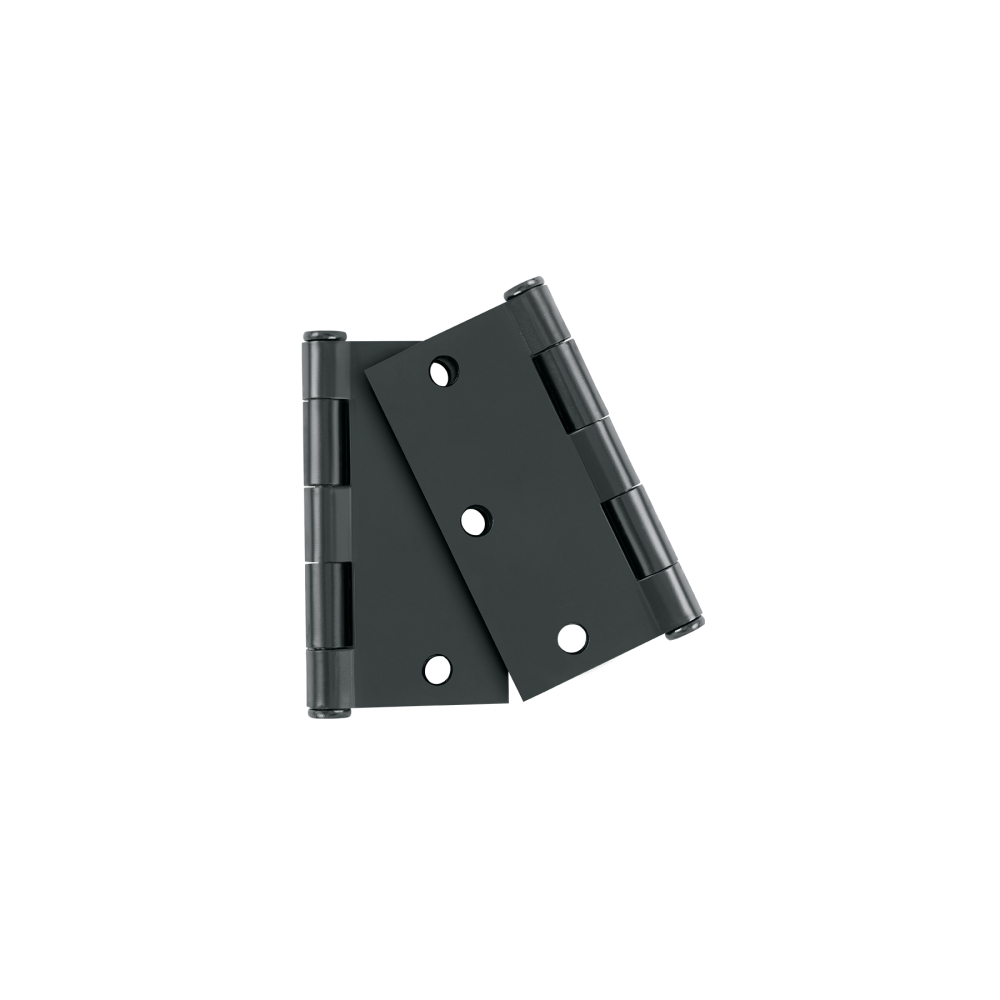 Bolsa 2 bisagras cuadradas 3-1/2' negro, cabeza plana BC-356PB