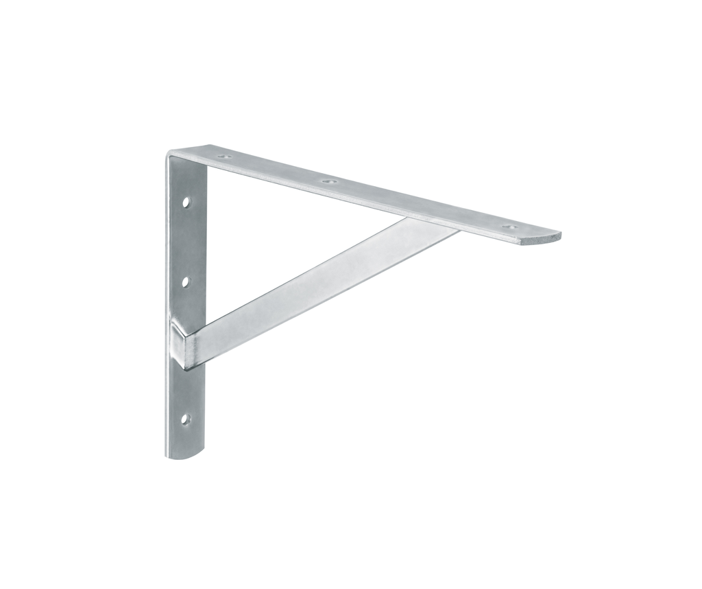 Ménsula reforzada de acero, galvanizada, 8 x 12', FIERO MER-12A