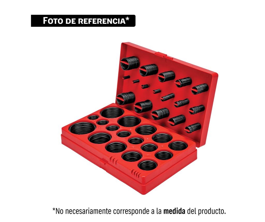 Juego O-Rings NBR 70 milimétricas 419 piezas, FIERO ORI-419M