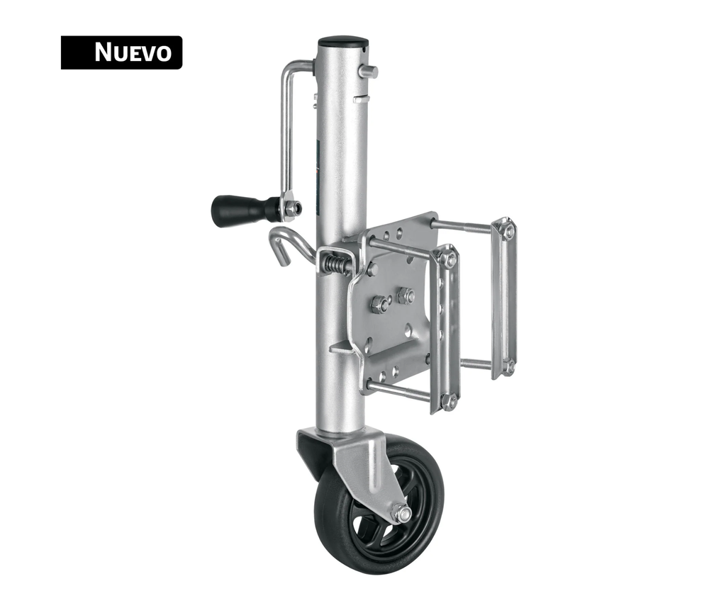 Gato giratorio para remolque con rueda,1000 lbs, TRUPER GR-1R