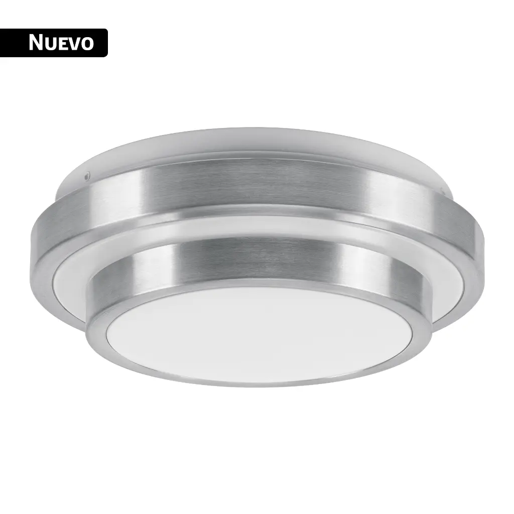 Luminario LED plafón decorativo 9W 6500K, metálico, BASIC PLA-701L