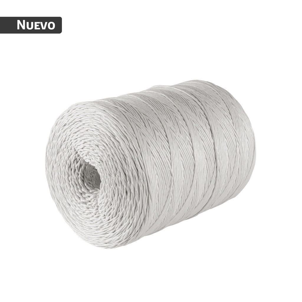 Rollo de rafia de 562 m color blanco calibre 8 g/m, FIERO RAF-845