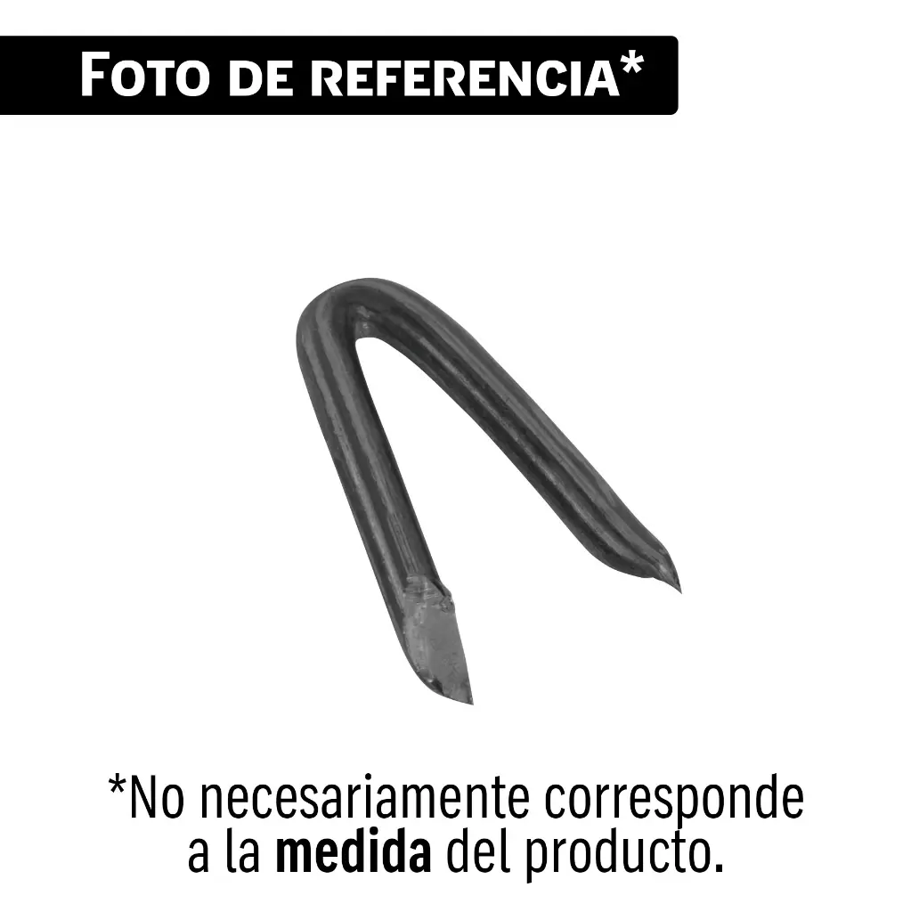 Bolsa con 1 kg de grapas 1-1/4' negras p/alambre de púas GRA-1-1/4NB