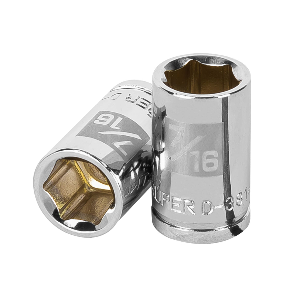 Dado de 7/16', 6 puntas, cuadro 3/8', TRUPER D-3814-H