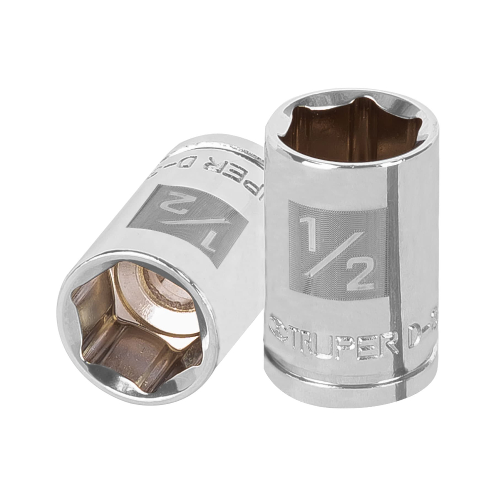 Dado de 1/2', 6 puntas, cuadro 3/8', TRUPER D-3816-H