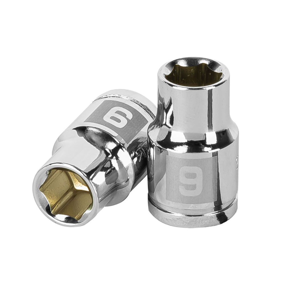 Dado de 9 mm, 6 puntas, cuadro 3/8', TRUPER D-3809-HM