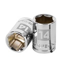 Dado de 14 mm, 6 puntas, cuadro 3/8', TRUPER D-3814-HM