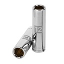 Dado largo de 12 mm, 6 puntas, cuadro 3/8', TRUPER D-3812-HM-L