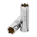 Dado largo de 14 mm, 6 puntas, cuadro 3/8', TRUPER D-3814-HM-L