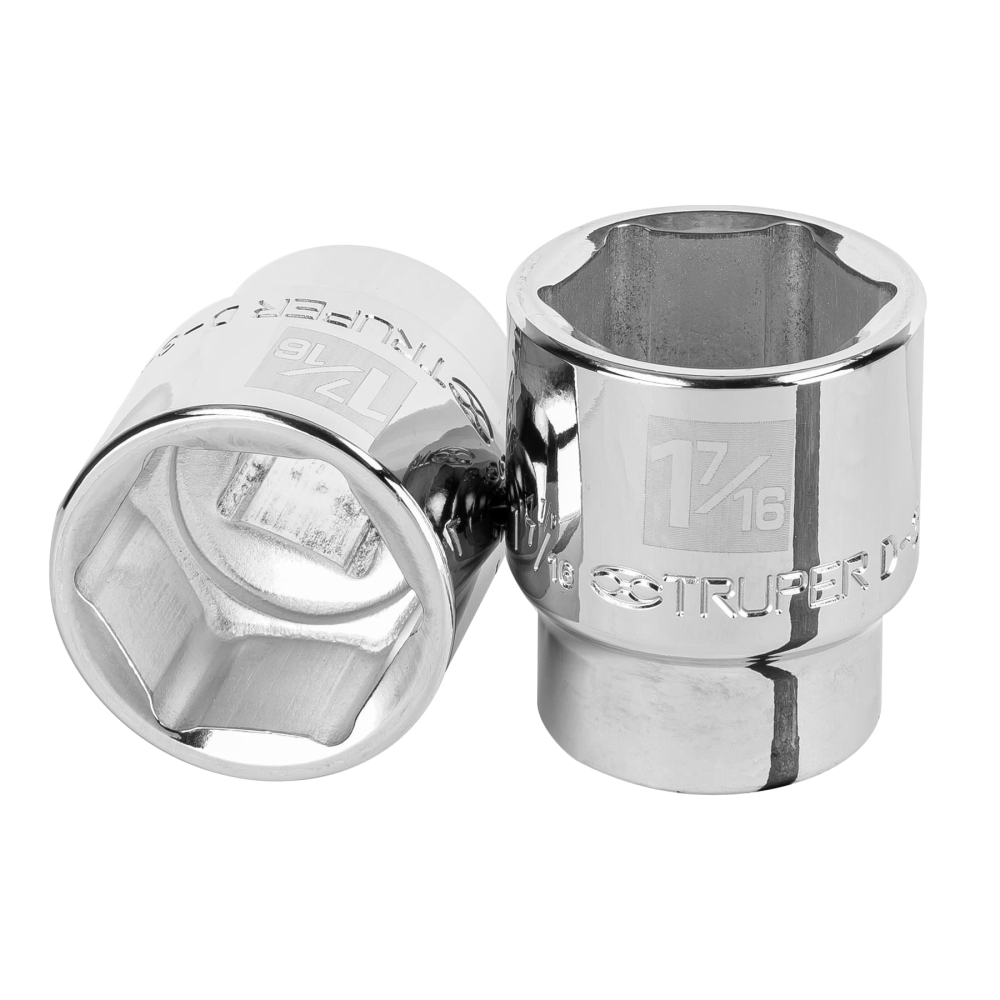Dado de 1-7/16', 6 puntas, cuadro 3/4', TRUPER D-3446-H