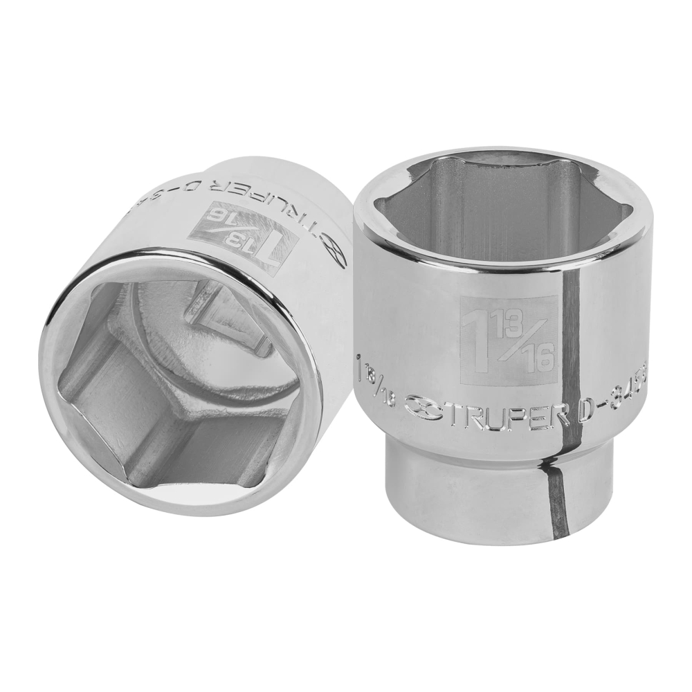 Dado de 1-13/16', 6 puntas, cuadro 3/4', TRUPER D-3458-H