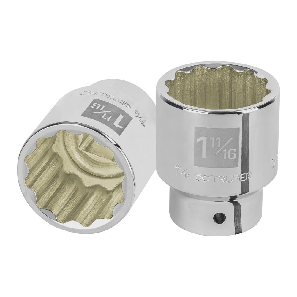 Dado de 1-11/16', 12 puntas, cuadro 3/4', TRUPER D-3454