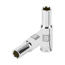 Dado largo de 9 mm, 6 puntas, cuadro 3/8', TRUPER D-3809-HM-L