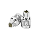 Dado de 6 mm, 12 puntas, cuadro 3/8', TRUPER D-3806-M