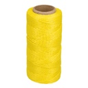 Carrete con 65 m de hilo para albañil amarillo, TRUPER HIL-65A