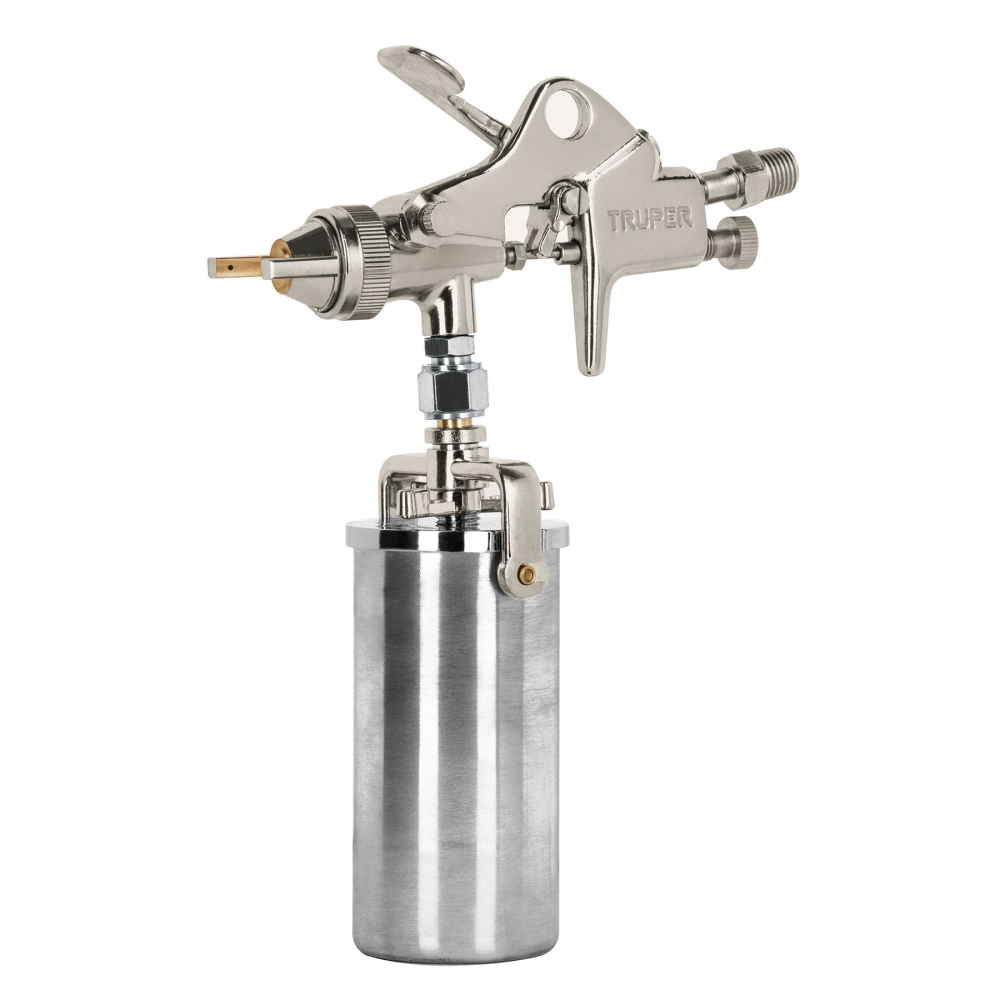 Pistola compacta p/retoque HVHP vaso alum, 1.5 mm, TRUPER PIPI-300