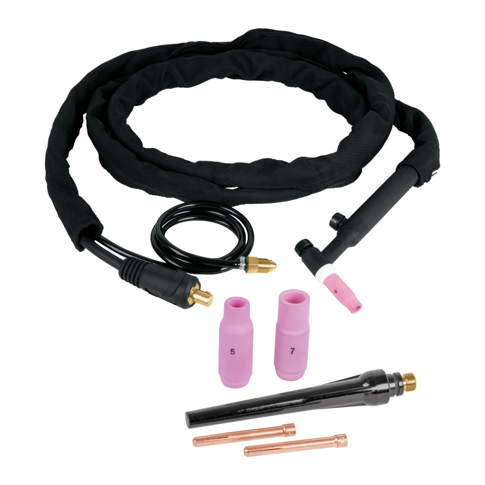 Antorcha TIG con conector 1/2' y conexión para gas, EXPERT AN-GRUPO1