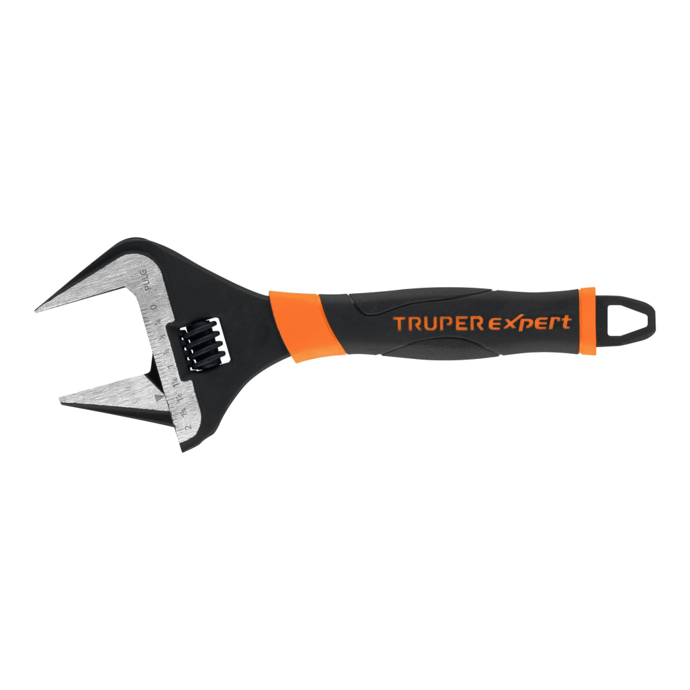 Llave ajustable (perico) 10' boca ancha Comfort Grip, EXPERT PET-10XA