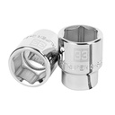 Dado de 33 mm, 6 puntas, cuadro 3/4', TRUPER D-3433-M