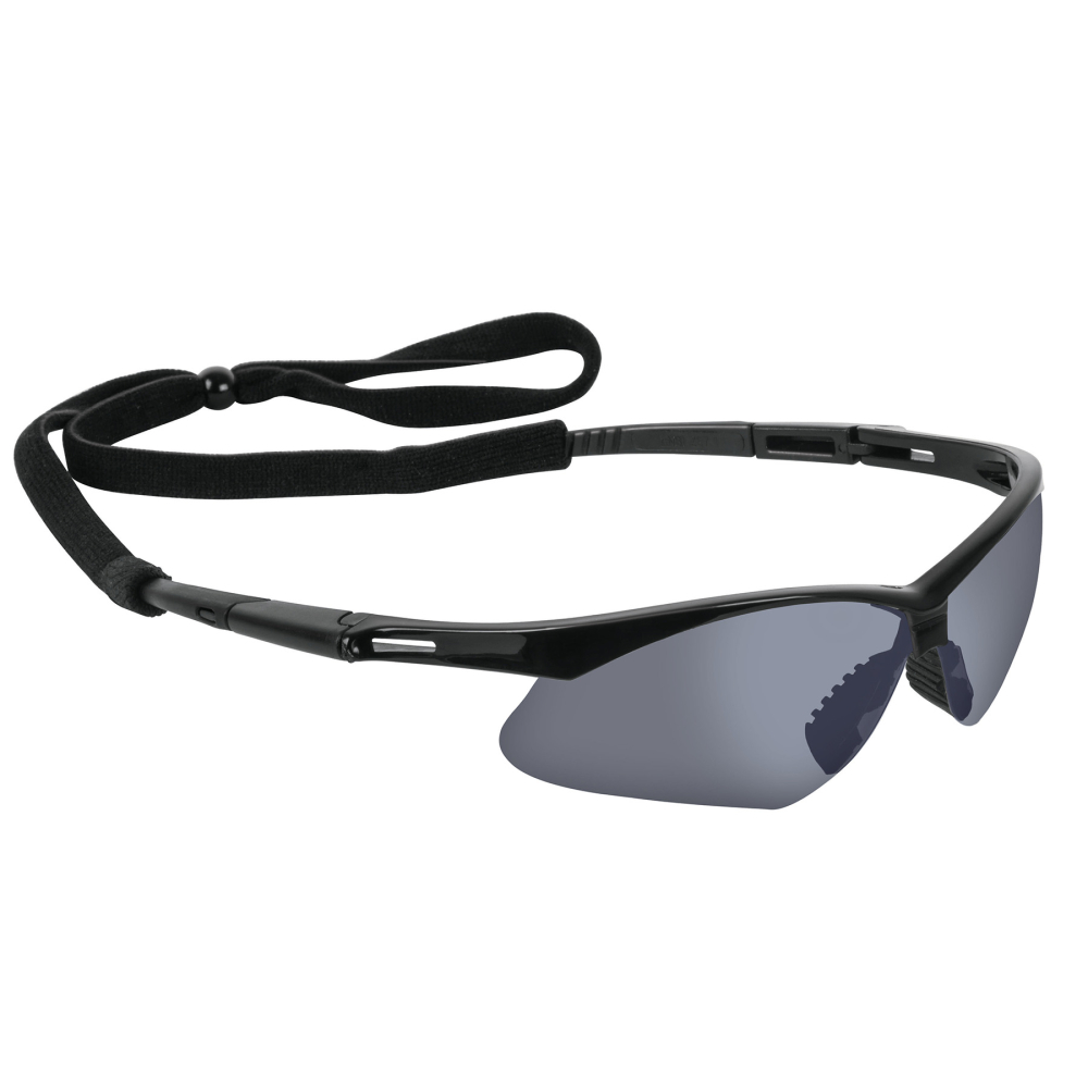 Lentes seguridad espejo plata c/cordón ajustable, Sport LESP-EP