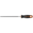 Lima redonda bastarda 8' con mango Comfort Grip, TRUPER LRB-8T