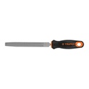 Lima media caña bastarda 6' con mango Comfort Grip, TRUPER LMCB-6T