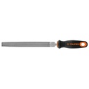 Lima media caña bastarda 8' con mango Comfort Grip, TRUPER LMCB-8T