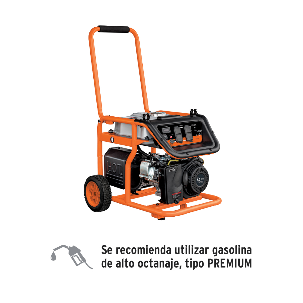 Generador portátil 1.5 kW motor a gasolina, TRUPER GEN-15X