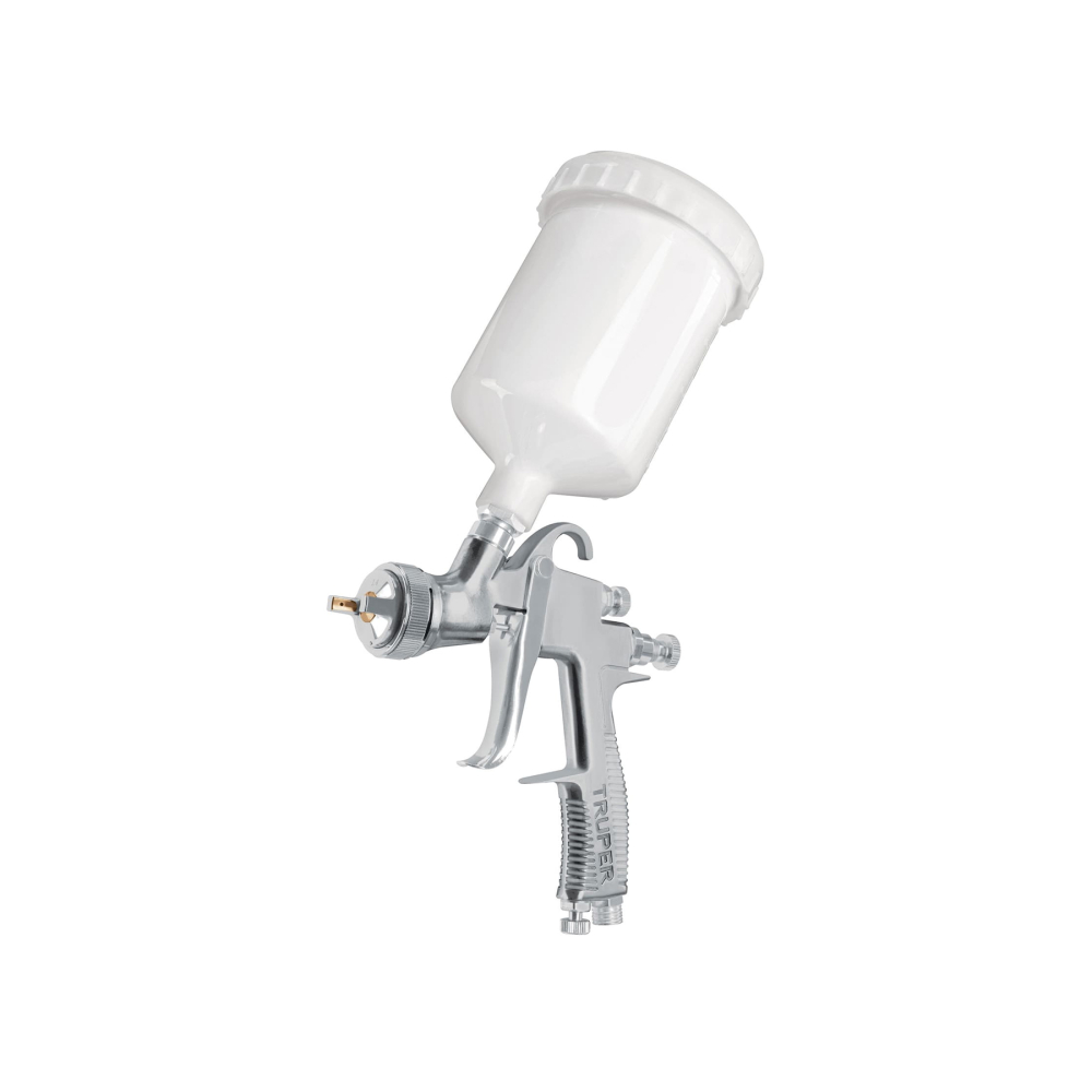 Pistola para pintar LVLP vaso plástico, 1.7 mm, TRUPER PIPI-451