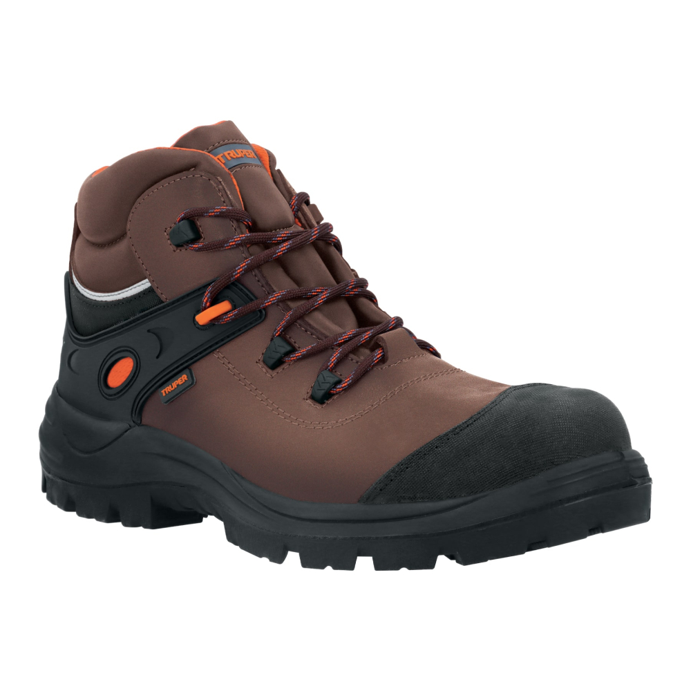 Bota de seguridad café, #30 casquillo de aramida, TRUPER ZC-430C