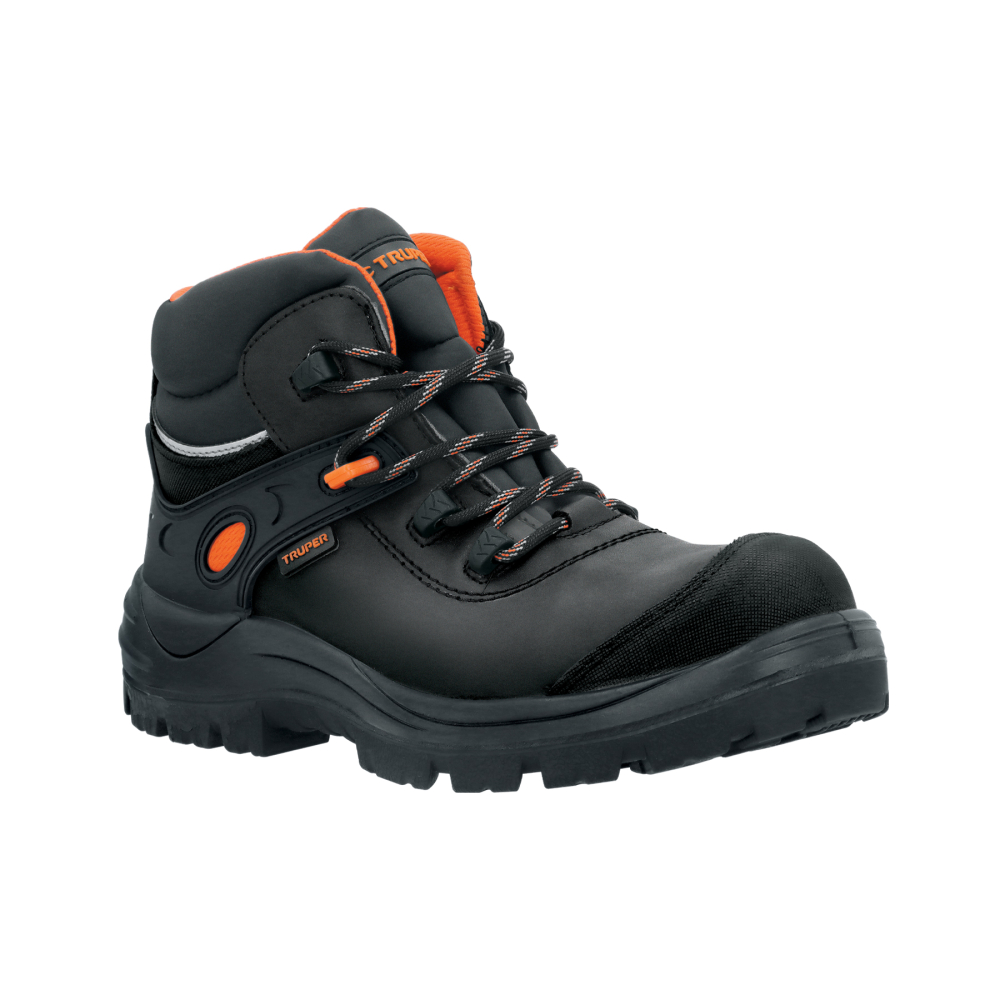 Bota de seguridad negra, #25 casquillo de aramida, TRUPER ZC-425N