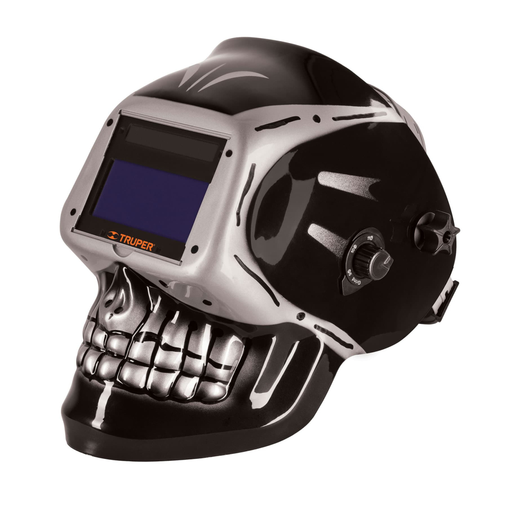 Careta electrónica para soldar sombra 9-13, calavera, TRUPER CAREL-913C