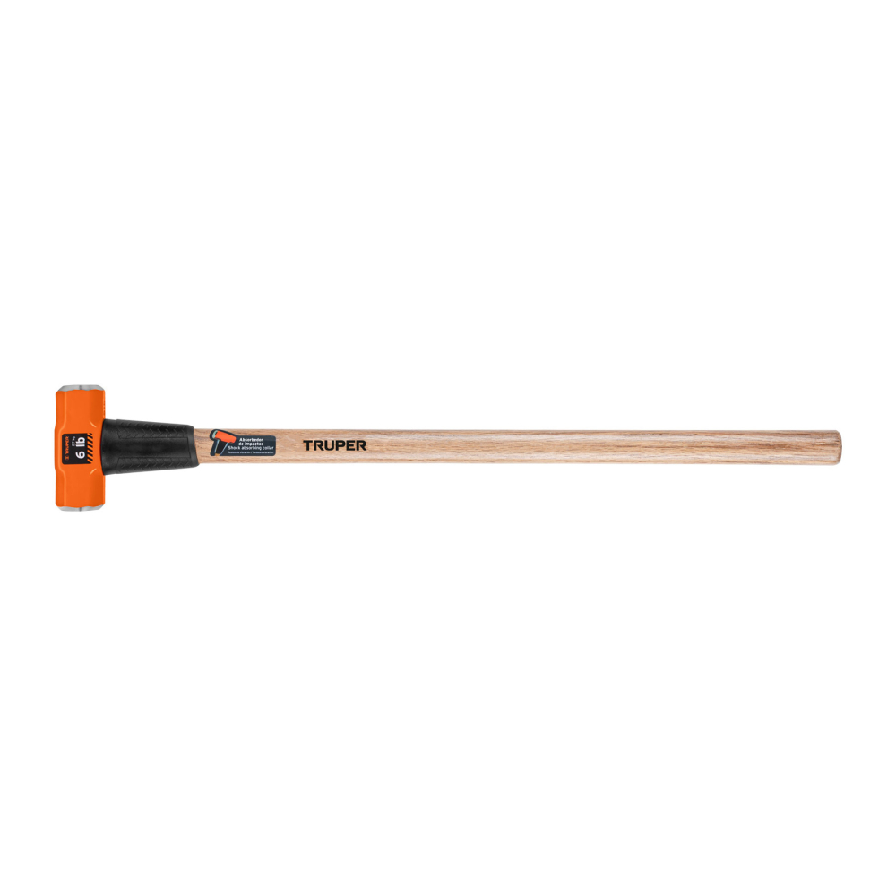 Marro octagonal 12 lb, mango de madera 36', TRUPER MD-12M