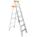 Escalera de tijera tipo II 6 peldaños y bandeja, TRUPER EST-26