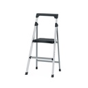 Escalerilla tubular plegable, 2 peldaños, aluminio, TRUPER ESTU-2A