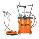 Tanque para pintura con manguera y pistola, 10 L, TRUPER TAN-PI10