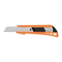 Cutter 18 mm reforzado de plástico con alma metálica, TRUPER CUT-6