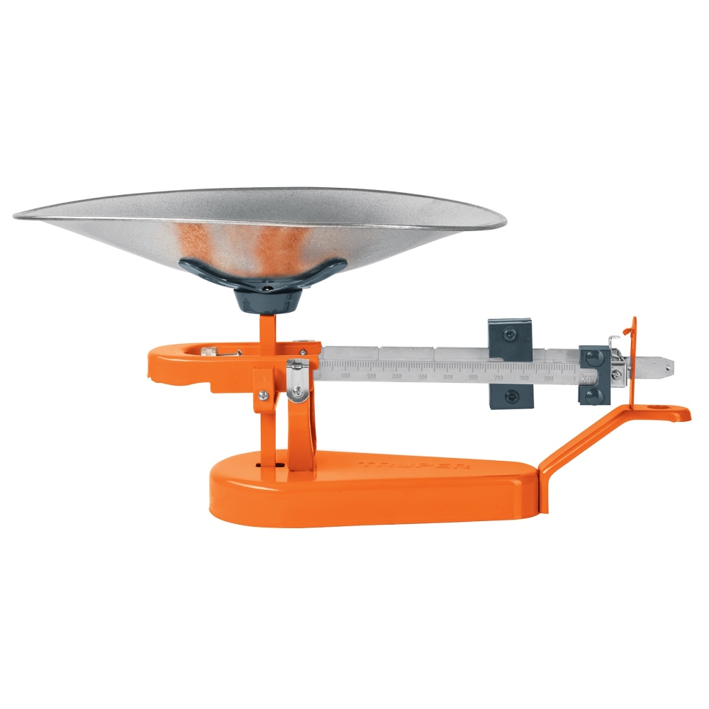 Báscula capacidad 5 kg mecánica con cucharón, TRUPER BAS-5M