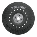 Respaldo para discos de lija 7', eje M14, TRUPER RES-DILI-7M