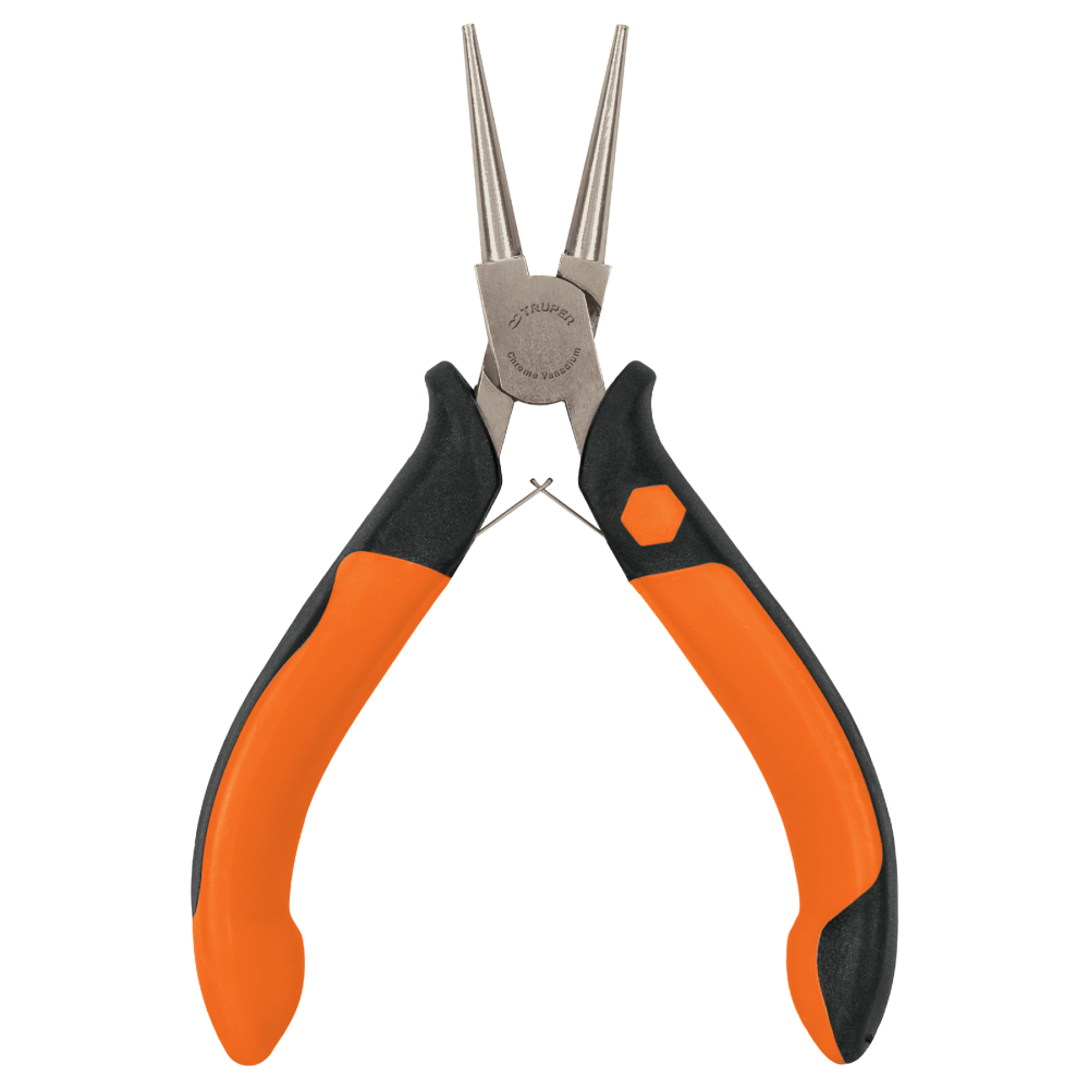 Mini pinza de punta redonda 5' mango Comfort Grip, TRUPER PM-PR4