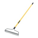 Rastrillo jardinero, 16 dientes, mango 60' fibra de vidrio R-16AMF