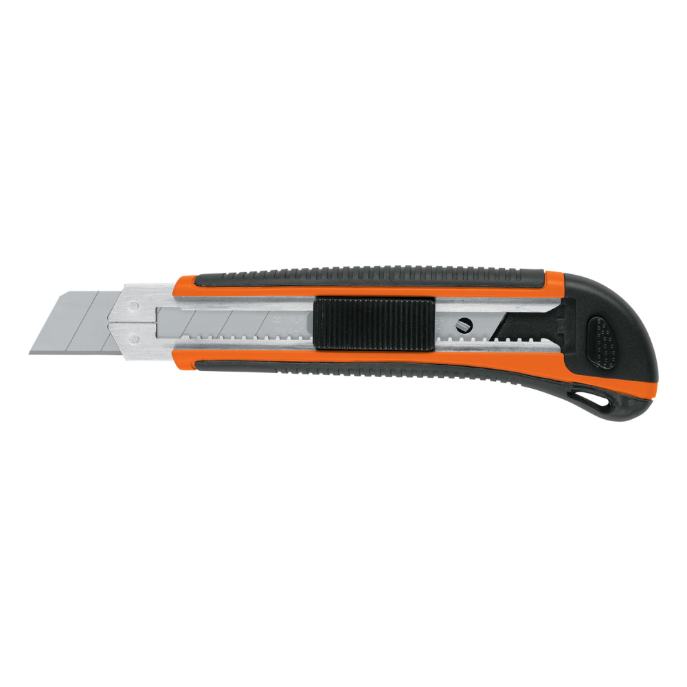 Cutter 25 mm profesional con alma metálica y grip, TRUPER CUT-7X