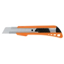 Cutter 25 mm reforzado de plástico con alma metálica, TRUPER CUT-7