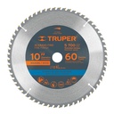 Disco sierra 10' para madera, 60 dientes centro 1', TRUPER ST-1060E