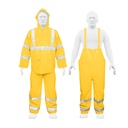 Conjunto impermeable doble capa amarillo con reflejante, XG TRA-REF-XL
